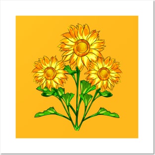 Sunflowers Posters and Art